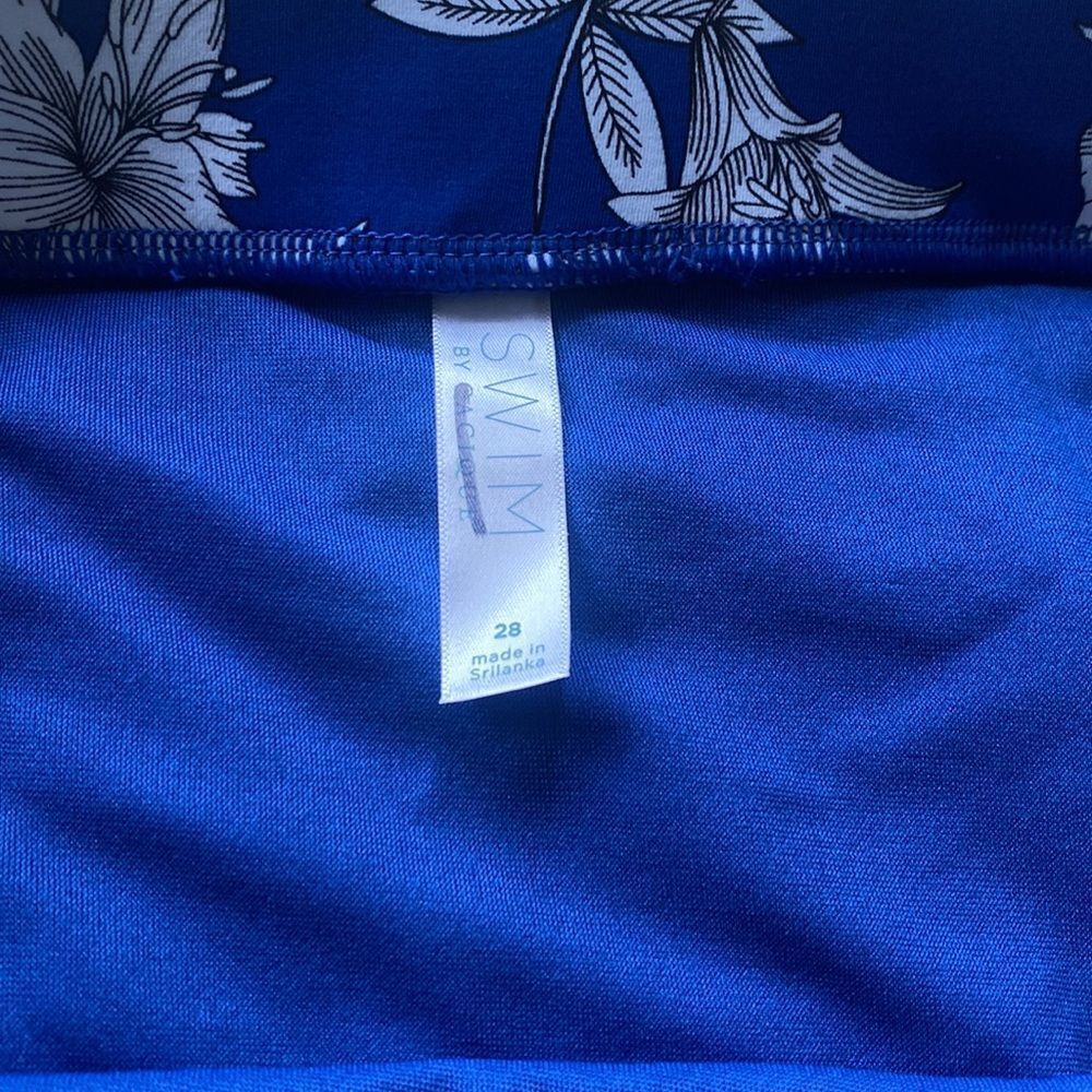 Lane Bryant Cacique SWIM skirt panties shorts 28 blue - Picture 5 of 9